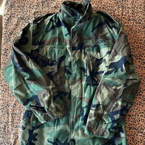 U.S. Military M-65 Woodland Camouflage Field Cold Weather Jacket
